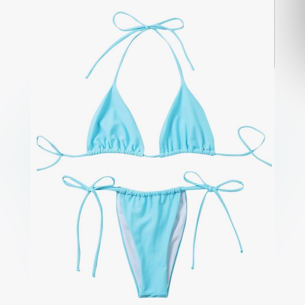 BLUE STRING BIKINI